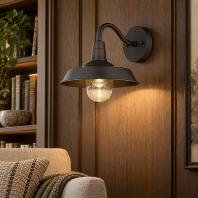 Luminaire de grange d'extérieur H 10,5 po Sussman