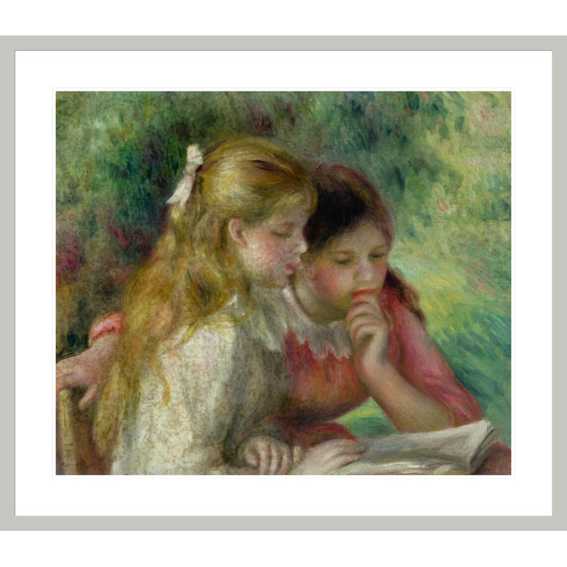 La lecture par Pierre-Auguste Renoir, impression giclée encadrée, 33,5 po H x 38,34 po L
