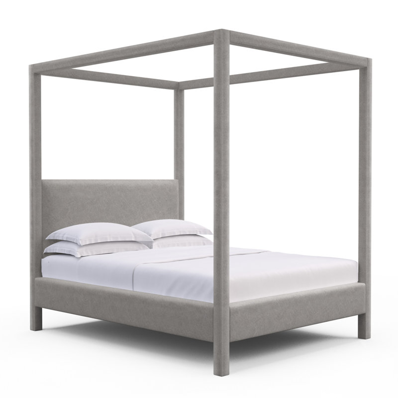 Lafayette Upholstered Standard Storage Bed, Twin, Distressed Leather Silver Streak