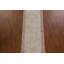Tapis de couloir beige en laine noué à la main de conception unique 2 pi 10 po x 11 pi 10 po New Age