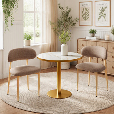 Ensemble de 4 chaises de salle à manger de style moderne minimaliste, chaise de salle à manger rembourrée en laine d'agneau, support de pieds de chaise en acier au carbone avec placage en bois, convient parfaitement aux restaurants commerciaux et familiaux