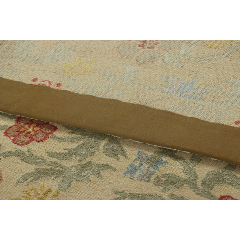 Handmade Silk and Wool Area Rug