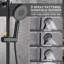 Ensemble de robinet de douche 12 "à 4 fonctions Functiom avec douchette (valeur brute incluse)-104845187