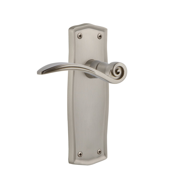 Mannequin simple Prairie avec levier cygne Prairie, Nickel satiné, Gaucher