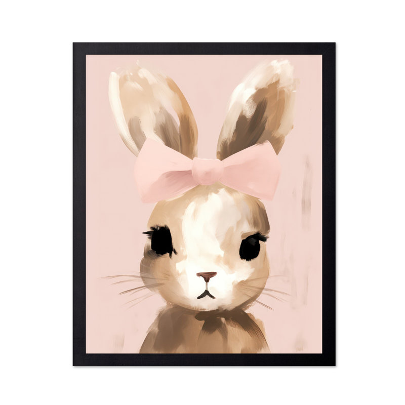 Pastel lapin, Black Framed, 24"H x 32"W, Poster