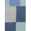 Tapis bleu et gris en laine touffeté à la main Cloral-1065418973