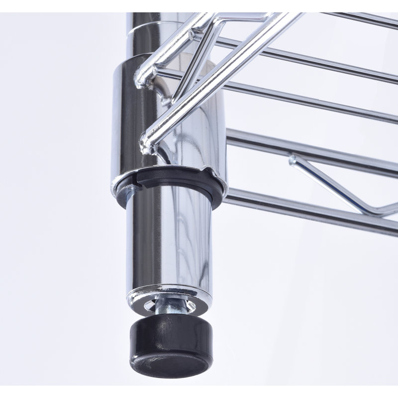 Chrome Light Duty Adjustable Wire Shelving Unit, 32" H x 20" W x 12" D
