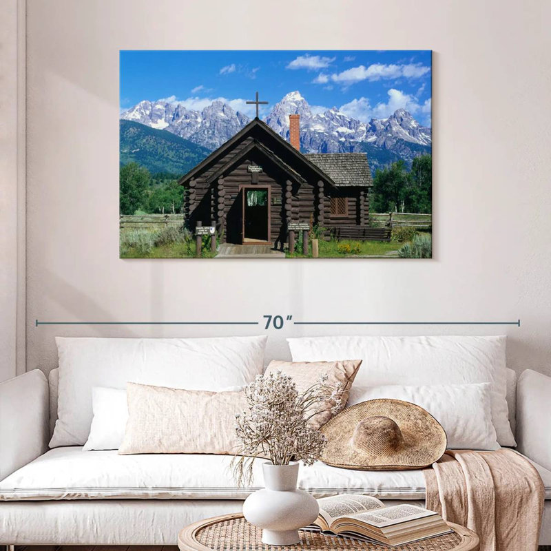 Adella Log Cabin Style Chapel, 30" H x 45" W