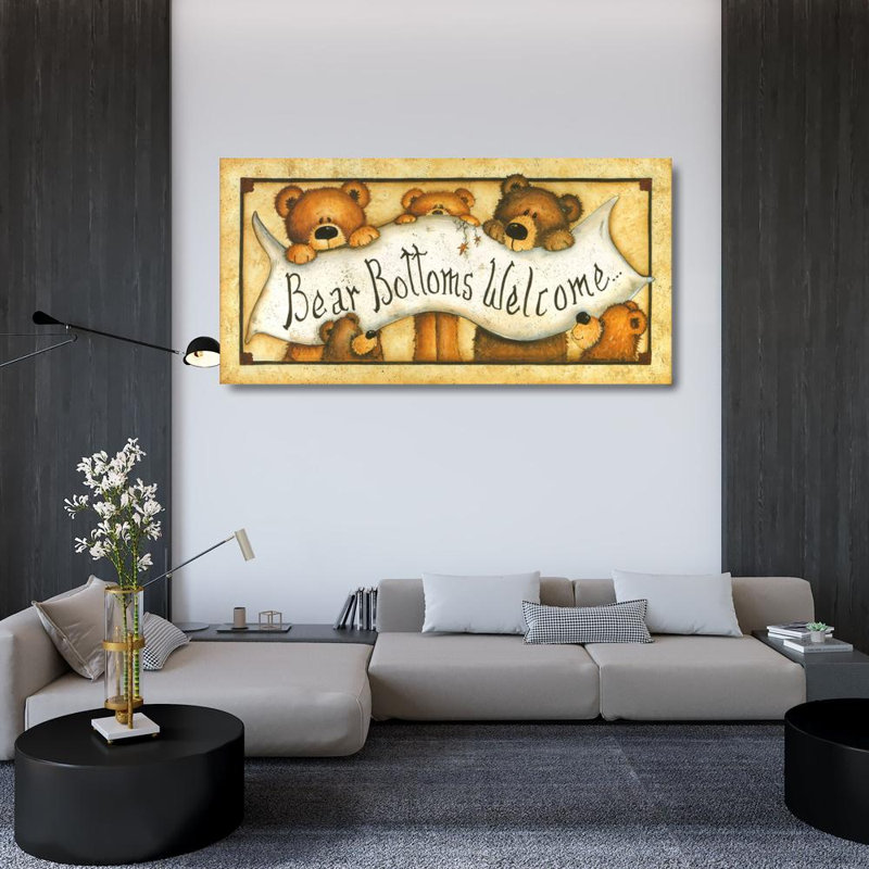 Bear Bottoms - Welcome, 24" H x 48" W