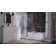 Modern Raincan Square Single-Function Tub and Shower Faucet Set, Valve Trim Kit, Rain Shower Head