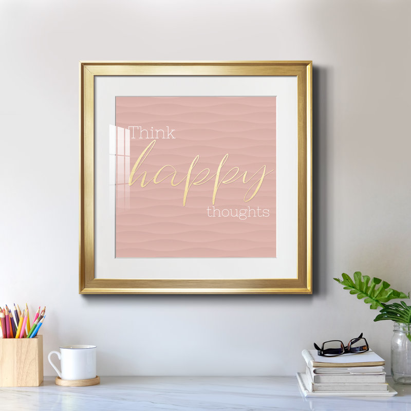Outer Banks Swim - imprimé, H 17,5 po x l 17,5 po x P 1,5 po, Papier encadré doré