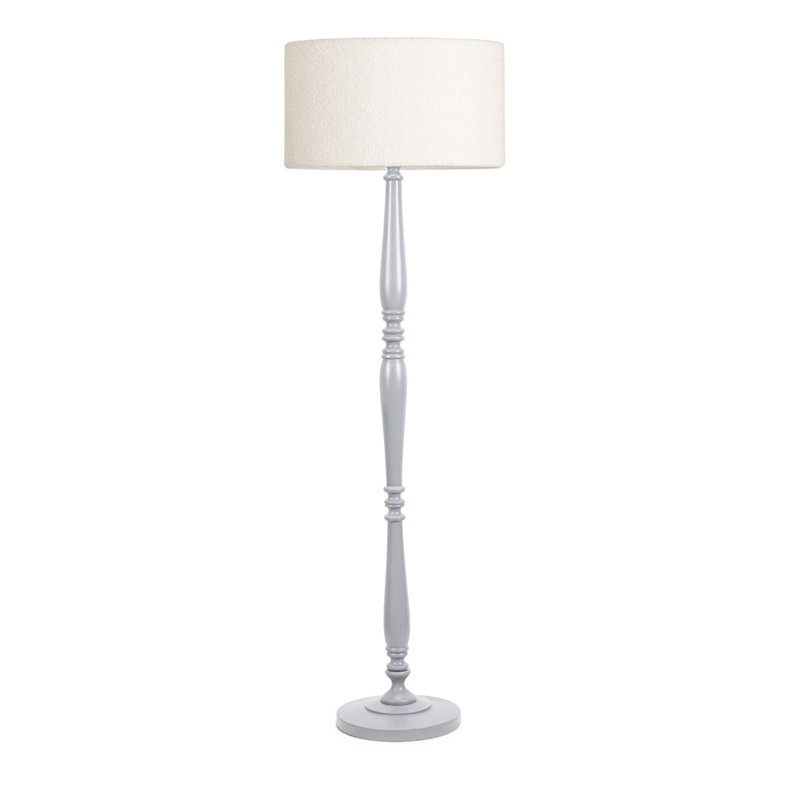 Kionte 142cm Traditional Floor Lamp, Grey