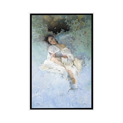 Reading 1 Piece Single Picture Frame and Floater Frame Painting on Canvas