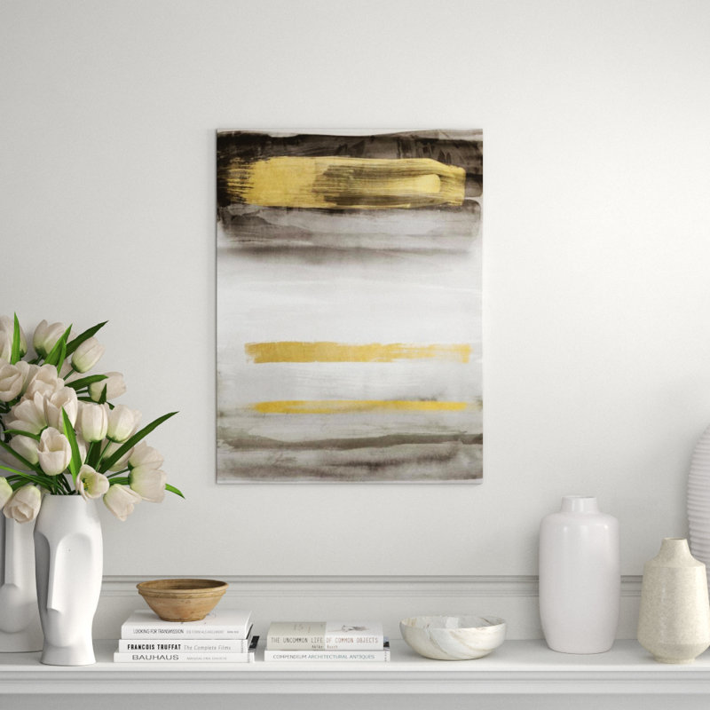 Gold In The Sand I Painting by Emma McCartney, 32" H x 24" W x 1.5 " D, Outdoor