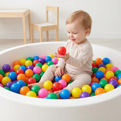 Balles de jeu en plastique souple de 2,2 po, 500/1000/2000, sans phtalate et sans BPA, boules colorées pour tout-petits de 1 à 3 ans, enfants, bébés et animaux de compagnie