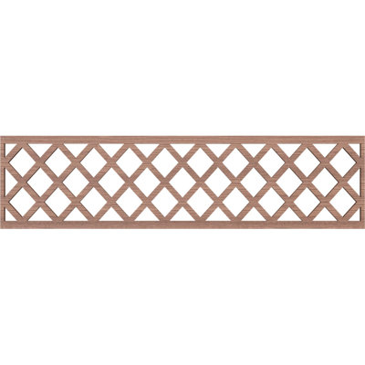 47"W x 12"H x 3/8"T Manchester Fretwork Moulding, Walnut