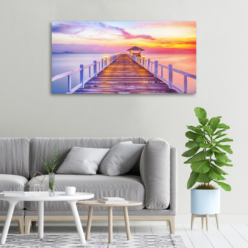Wooden Pier - Wrapped Canvas Print