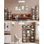 Bookcase Bookshelf, Narrow Tall Bookcase, Slim Wooden Shelving Unit for Bedroom, Living Room, Home Office, Sturdy -1380857595-1380857592