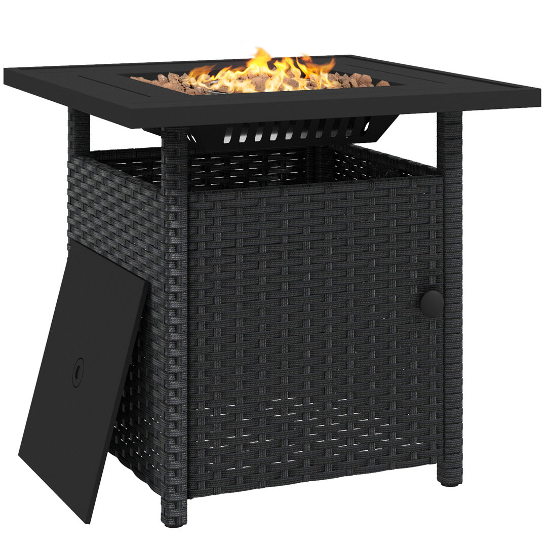 Bayala 67.5cm x 72.5cm Propane Outdoor Fire Pit Stand with Lid