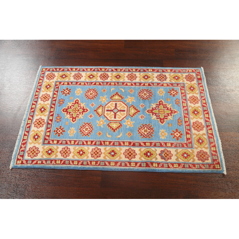One-of-a-Kind 2'7" X 4'2" New Age Wool Area Rug in
