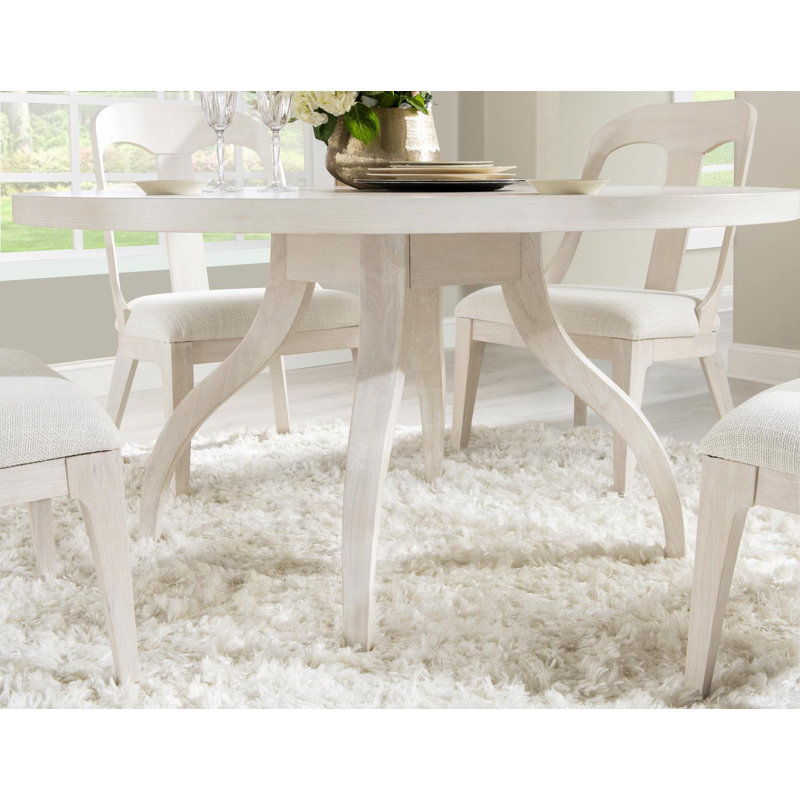 Table de salle à manger ronde, Blanc