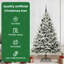 Artificial Pre-lit Christmas Tree with Ball Set-1130164442-1130164424