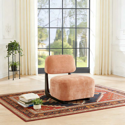 Chaise d'appoint moderne avec structure en bois massif
