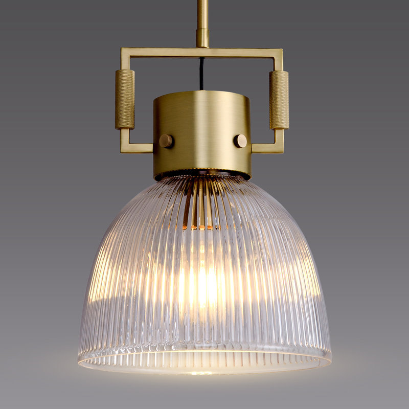 Adylene 1 - Light Modern Solid Brass Pendant Lights(Bulb Included), Bronze