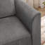 Logi Fabric Occasional Armchair - Upholstered Modern Minimalist Boxy Style-1826393