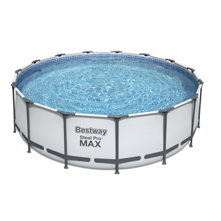 Bestway Steel Pro MAX Round Above Ground Swimming Pool with Pump & Cover