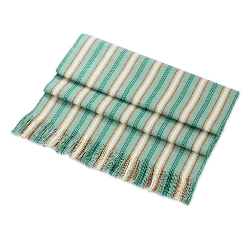 Adrien Striped 100% Cotton Table Runner