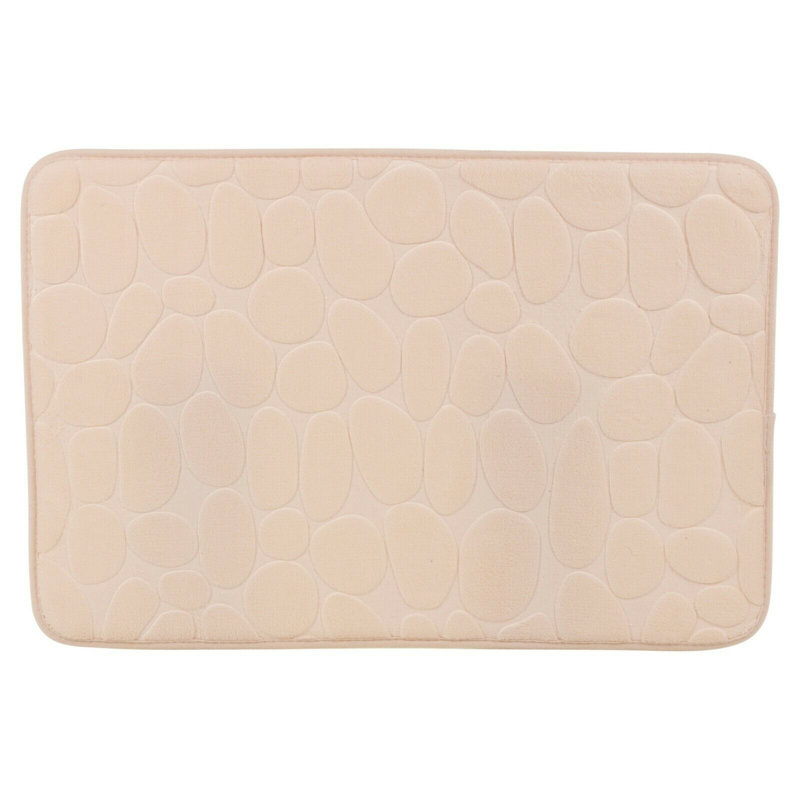 Non-Slip Bath Rug, Cream