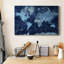 Carte du monde - impression sur toile tendue