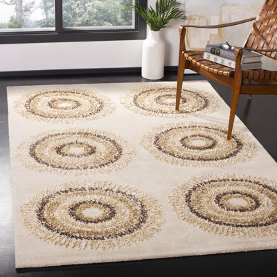 Nonia Hand Tufted Wool Geometric Rug