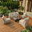  6-Piece Outdoor Furniture Set-497730540-497730541