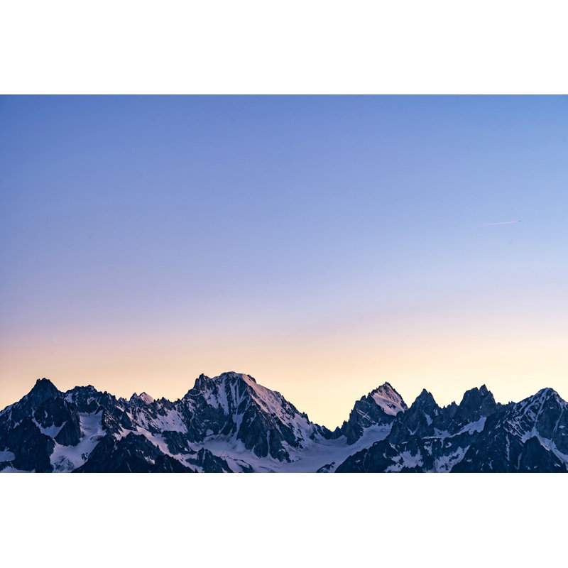 Kulp, coucher de soleil dans les Alpes Suisses, sur toile, H 8 po x l 12 po