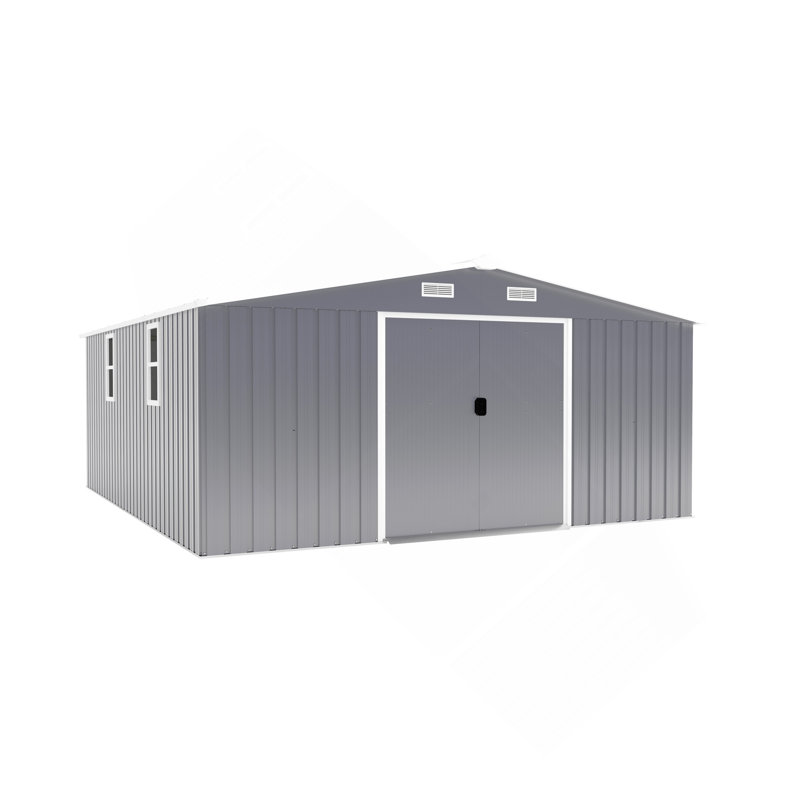 0.25Mm Color, Surface Protective Film, Two Daylight Windows,Two Colors Can Be Freely Selected Storage Sheds, Dark Gray