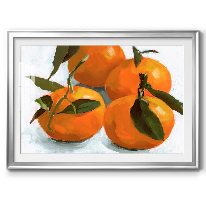 Citrus Grouping II, reproduction encadrée sur papier, Argent, H 15 po x l 21 po x P 1,5 po