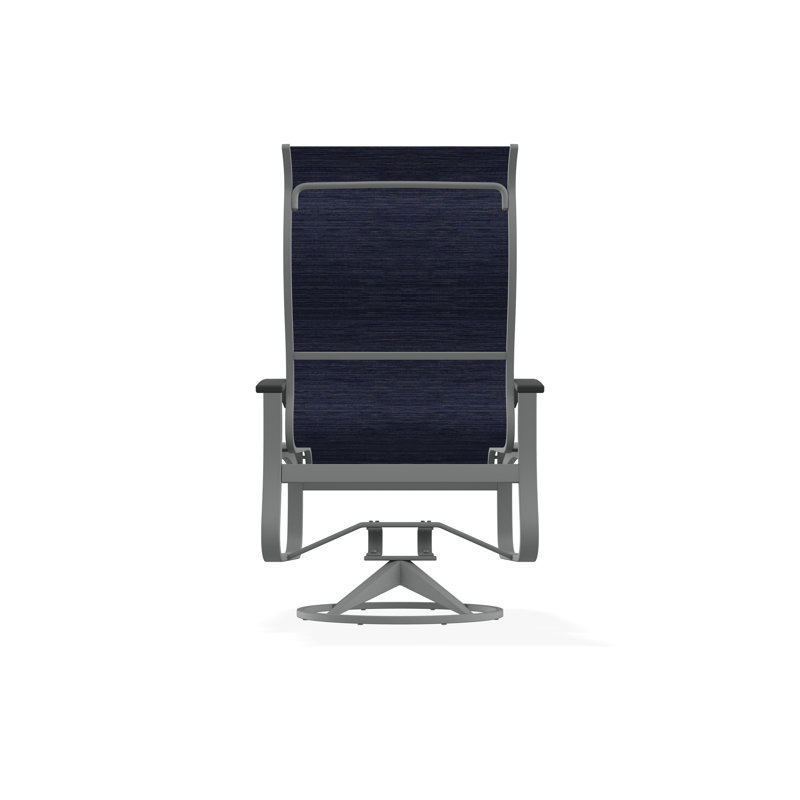 Belle Isle Outdoor Dining Chair, Collect Indigo, Graphite