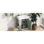 Meuble-lavabo flottant moderne de 21,6 po avec lavabo en céramique - pour les petites salles de bain, rangement à gauche-7011005