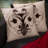Floral Linen Throw Pillow