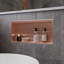 Tablette de douche adhésive en acier inoxydable-91736903