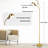 Modern Dimmable Floor Lamp With Flexible Gooseneck And Rotatable Shade, Adjustable Standing Tall Lamp For Reading With E26 Socket And LED Bulb Included