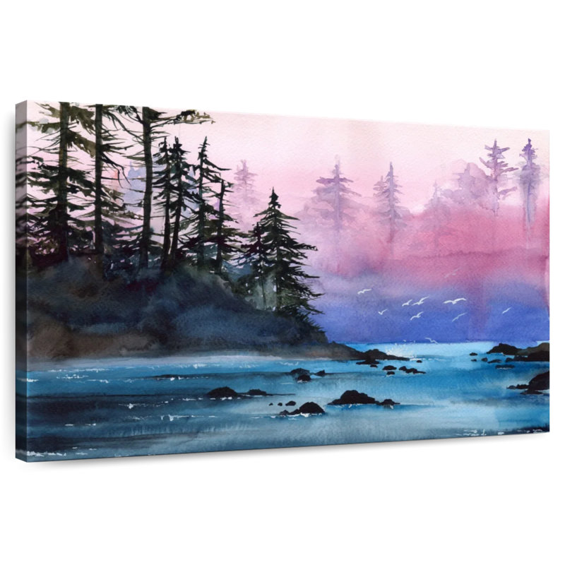 Alvord Misty Forest River, H 32 po x l 48 po