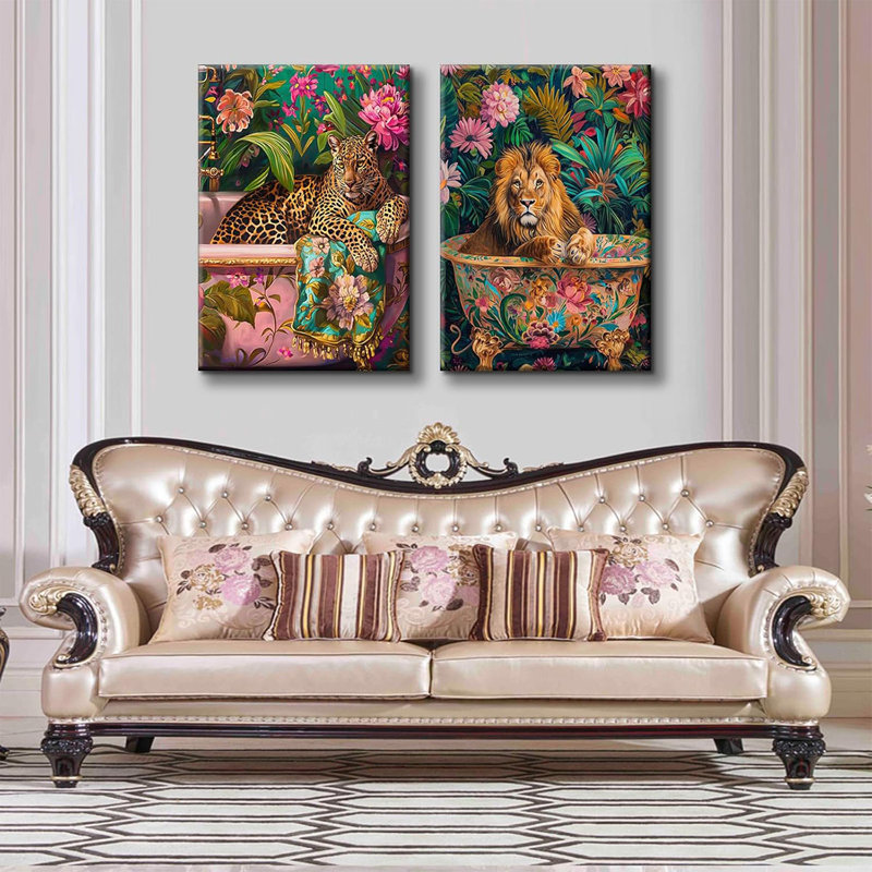 2 Piece Wrapped Canvas Print, 40 cm H x 30 cm W