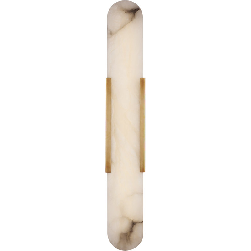 Kelly Wearstler Melange 28" Elongated Sconce, Antique-Burnished Brass, 28"