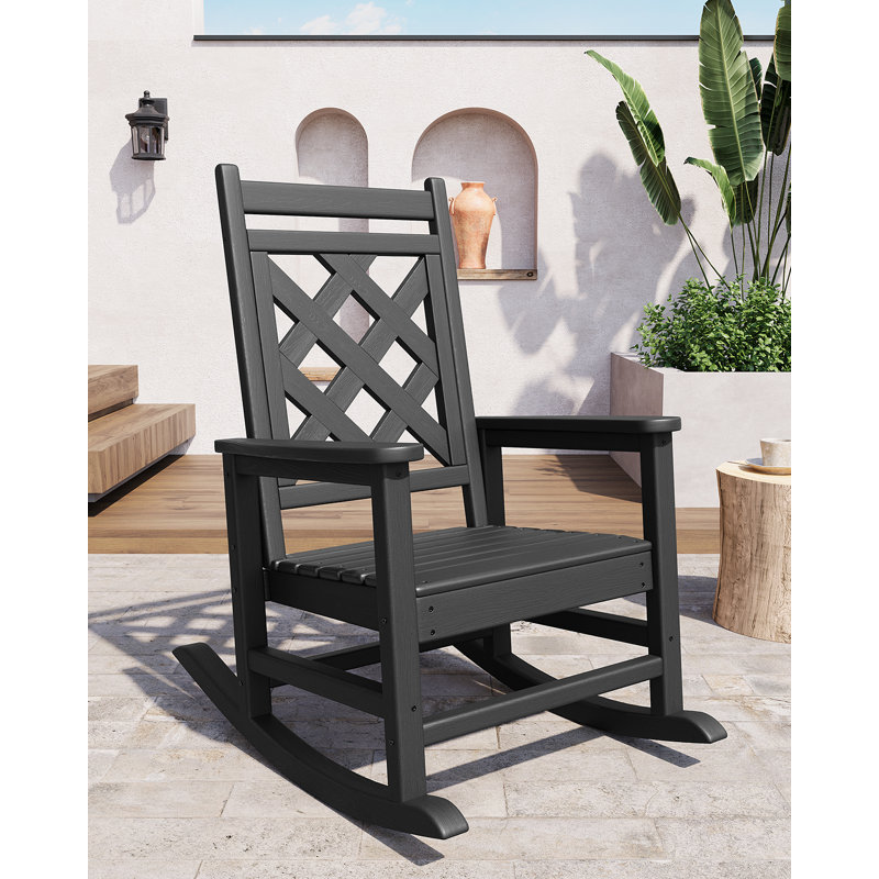 Outdoor Adirondack Chair, Black
