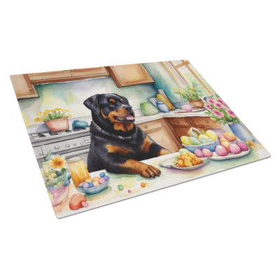 Decorating Easter Tempered Glass Cutting Board