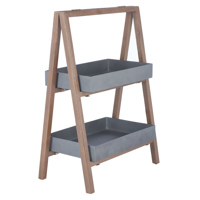 Support pour plante Auttenberg, gris, H 39,3 po x l 27,5 po x P 15,7 po