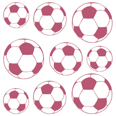 Adhésif décoratif ballons de soccer